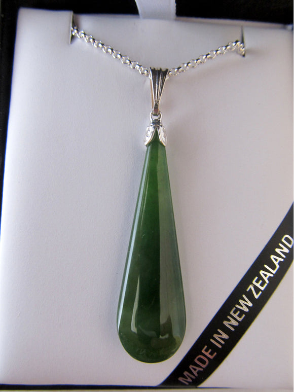 Greenstone Drop Necklace