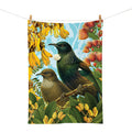 Tea Towel Botanical NZ Bird Range